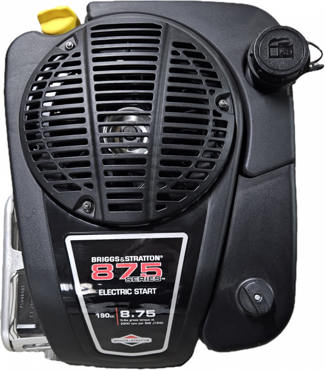 Briggs & Stratton 875 Series Motor mit E-Start und 190 ccm Briggs & Stratton 875 Series Benzinmotor mit Elektrostart und 8.75 ft-lbs Drehmoment